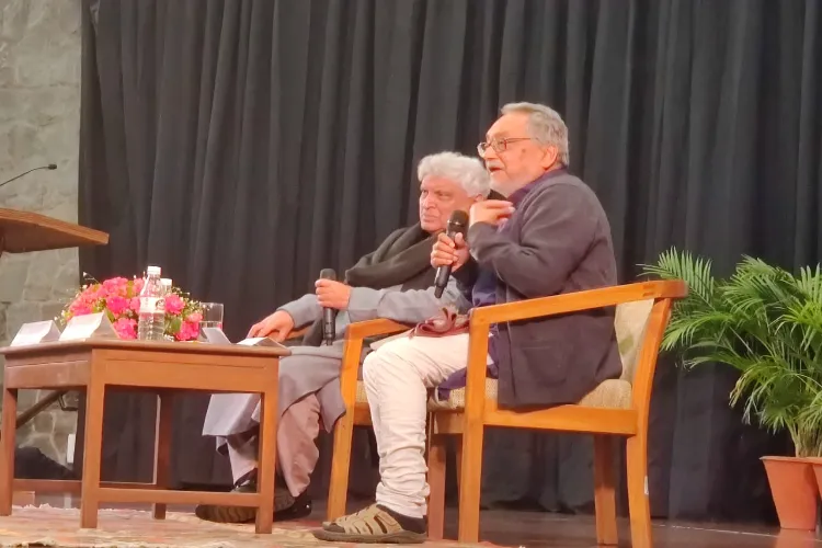 Lyricist Javed Akhtar and Prof. Alok Rai