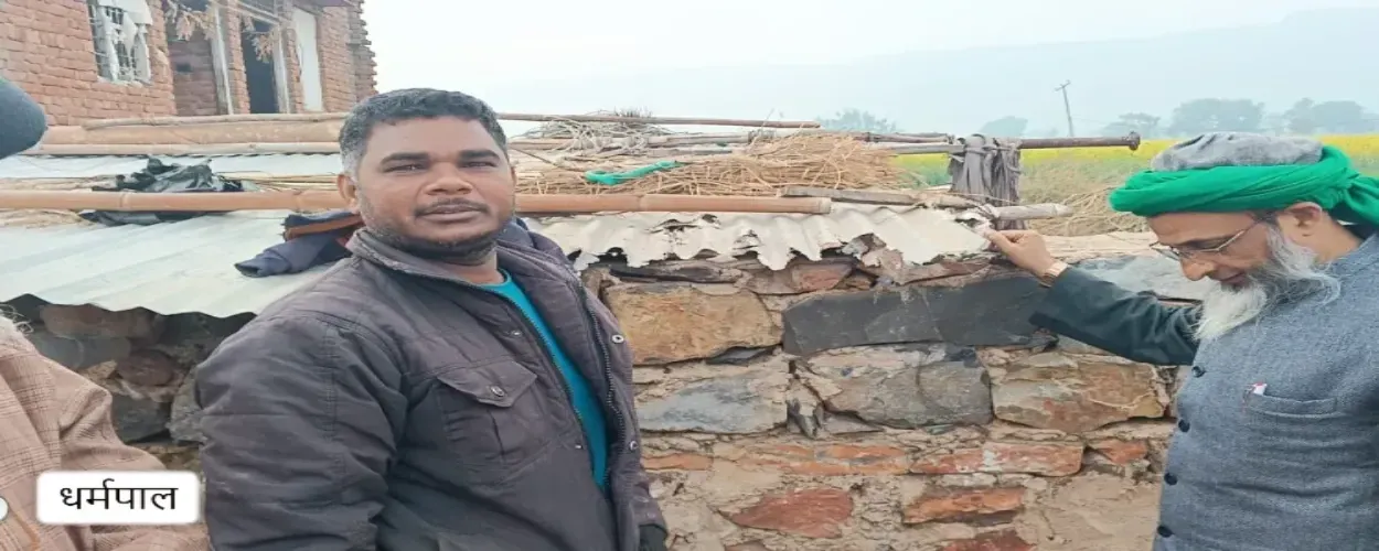 Dharmalpal with a local Jamait-Ulaama-e- Hind leader