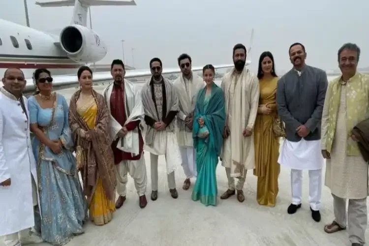 Megastars reached Ayodhya Ram Mandir Inauguration