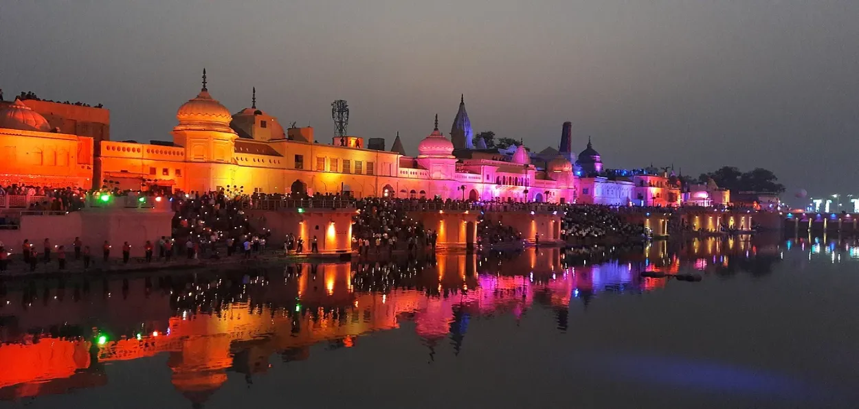 Saryu riverfront of Ayodhya