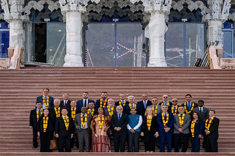 Diplomats from across the globe at BAPS Hindu Mandir, Abu Dhabi