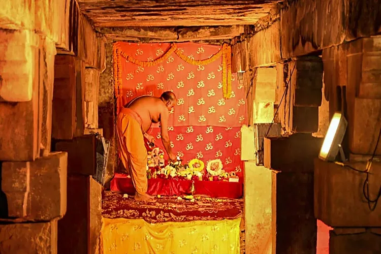 Puja and aarti were performed inside the southern cellar of Gyanvapi mosque
