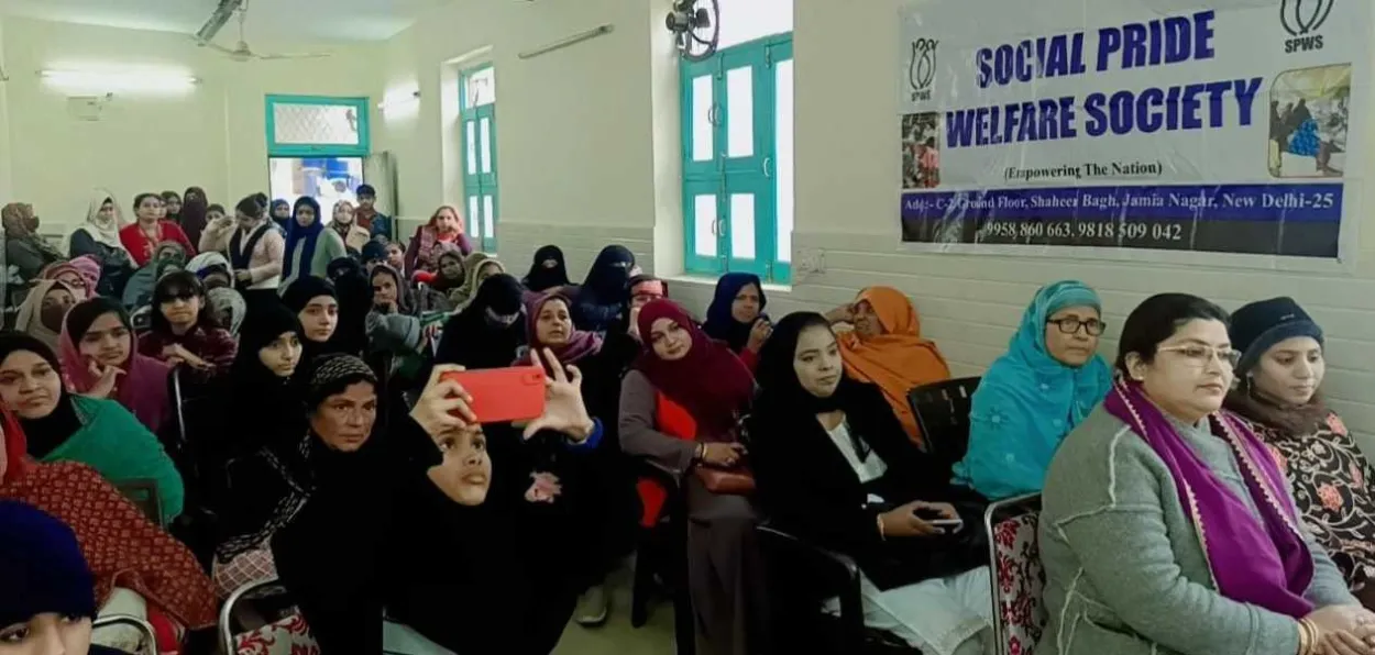 Women at a counselling session of the Social Pride Welfare Society