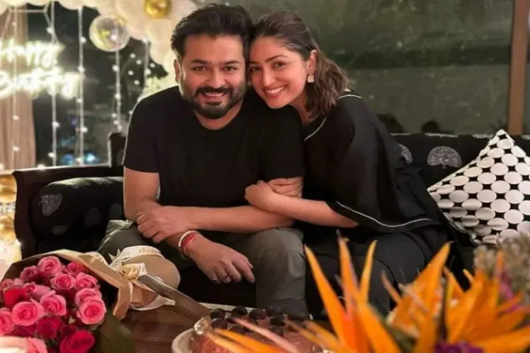 Actor Yami Gautam with husband Aditya Dhar