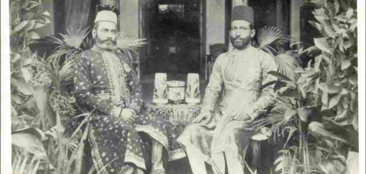 Hakim Ajmal Khan with Nawab Amiruddin of Lahoru