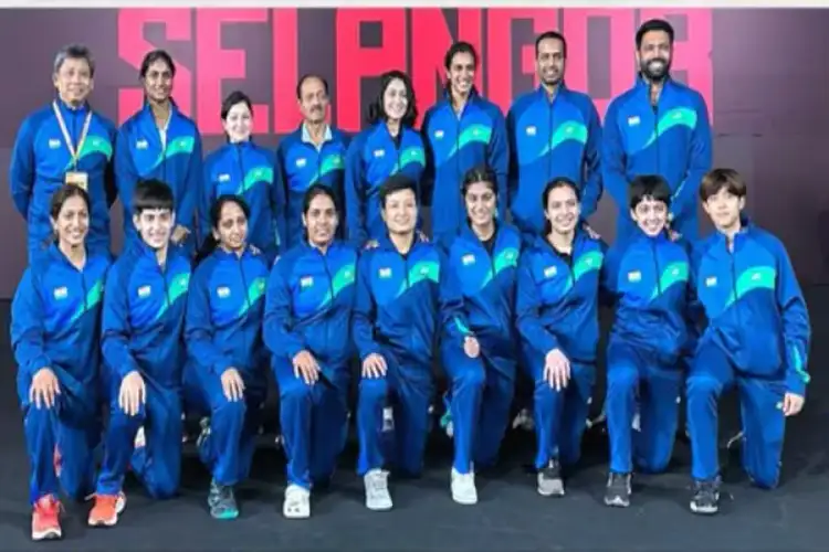 Indian women's badminton team 