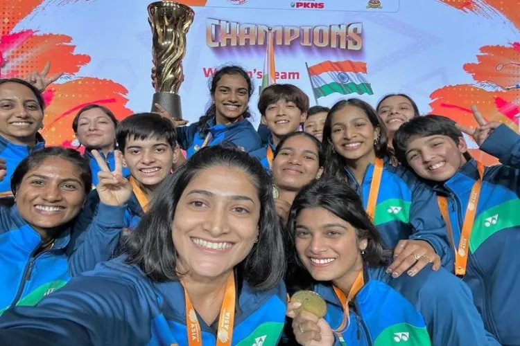 Indian women's badminton squad