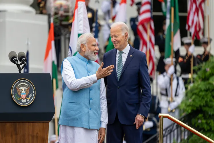 Prime Minister Narendra Modi with US President Joe Biden