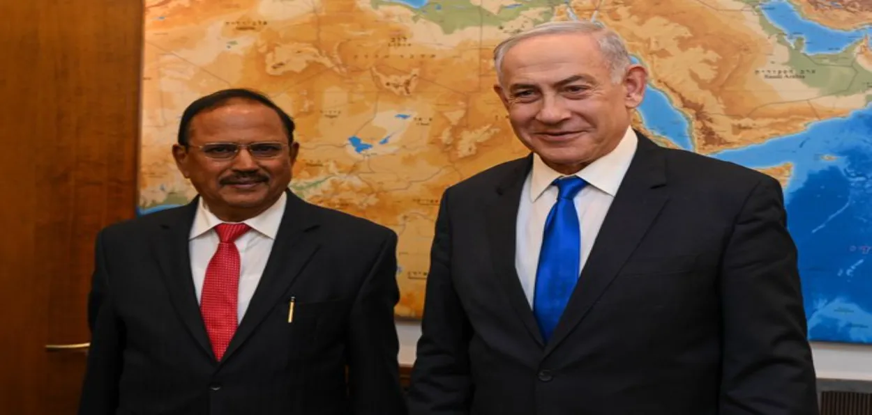 PM Benjamin Netanyahu meeting NSA Ajit Doval in Jerusalem (X)