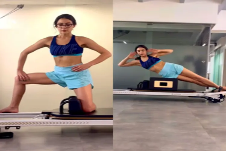 Video shows actress Sara Ali Khan doing exercises