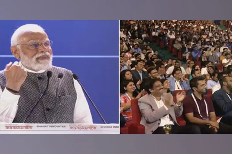 Prime Minister Narendra Modi speaking at Startup Mahakumbh