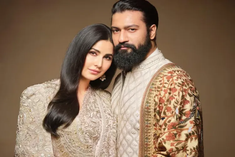 Bollywood actress Katrina Kaif and her actor husband, Vicky Kaushal