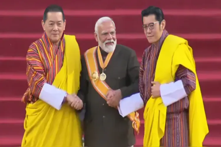 Prime Minister Narendra Modi received Bhutan's highest civilian honour