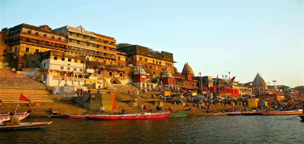 The Ghat of Ganga, Varanasi (Benaras) where Rabindra Mohan Kar was born