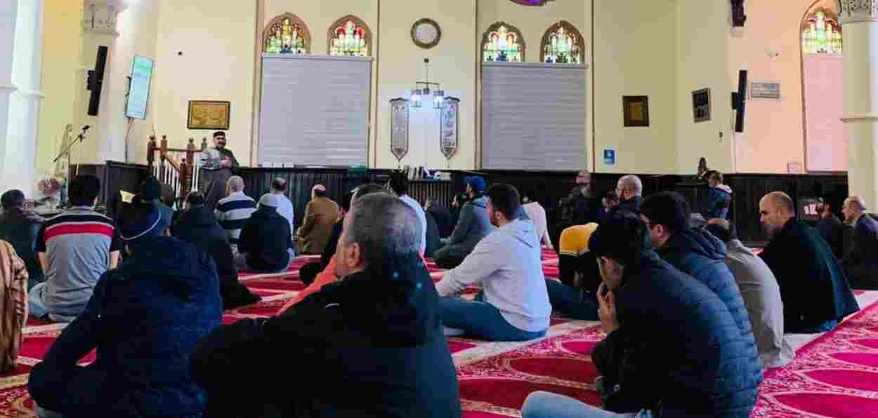 The Rohingiya Imam leads the prayers at the Little mosque in Ontario