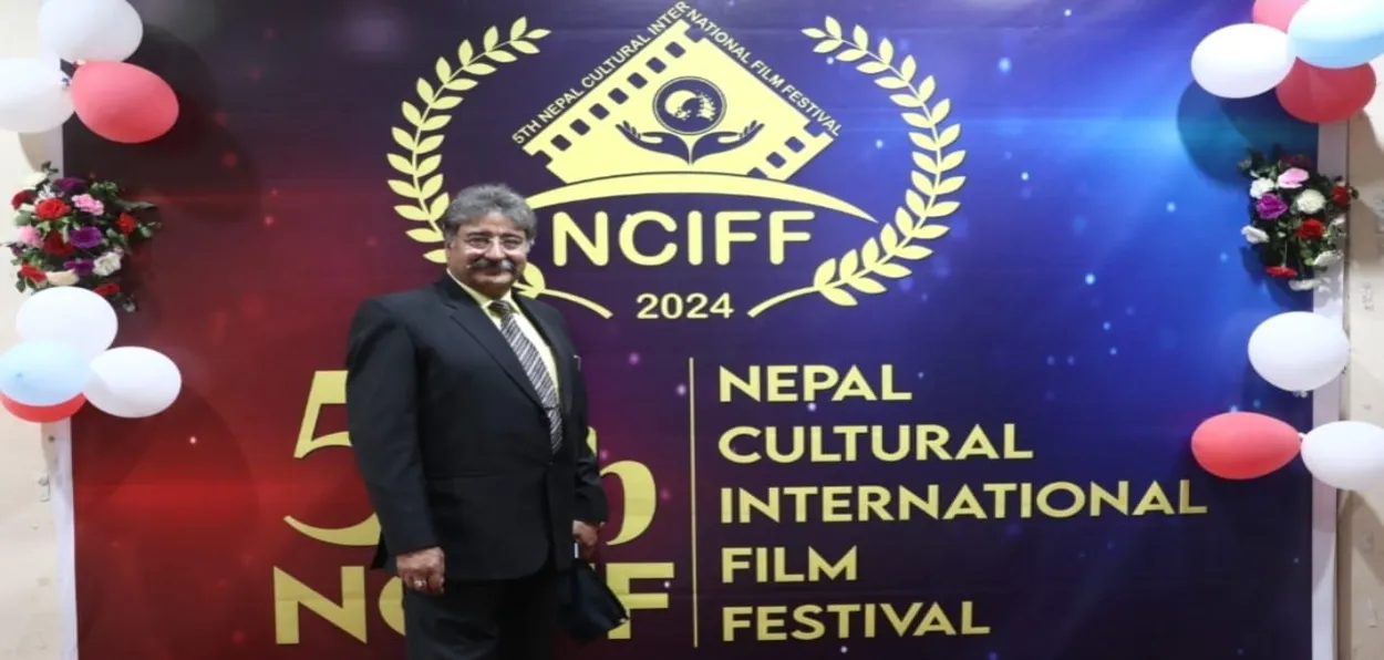 Filmmaker Mushtaaque Ali Ahmad Khan at Nepal Cultural International Film Festival