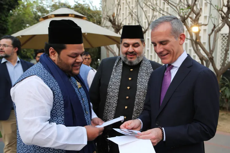 US Ambassador to India, Eric Garcetti during the celebration of Iftar party