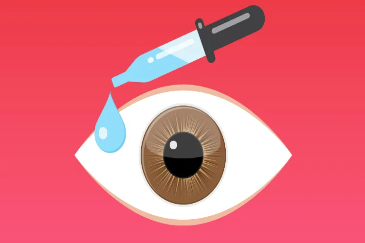 Representational image of eye drops