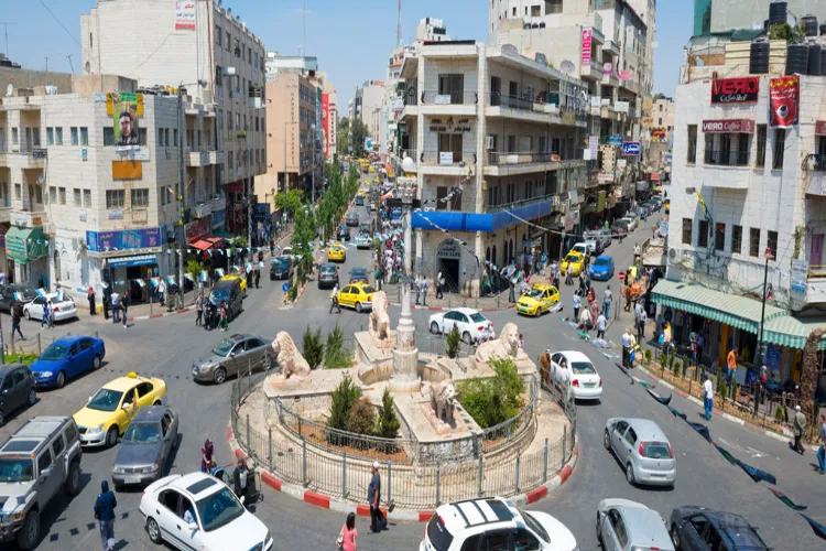Ramallah city chowk (Palestinian Authority)
