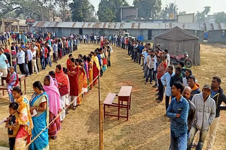 Tripura exhibited enthusiasm while casting votes during Lok Sabha Polls 