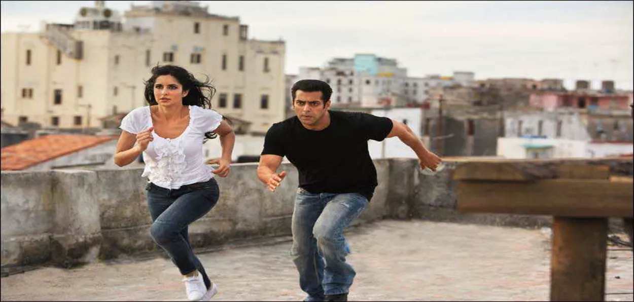 Katrina Kaif and Salman Khan shooting in  Moroco for Tiger Zinda Hai