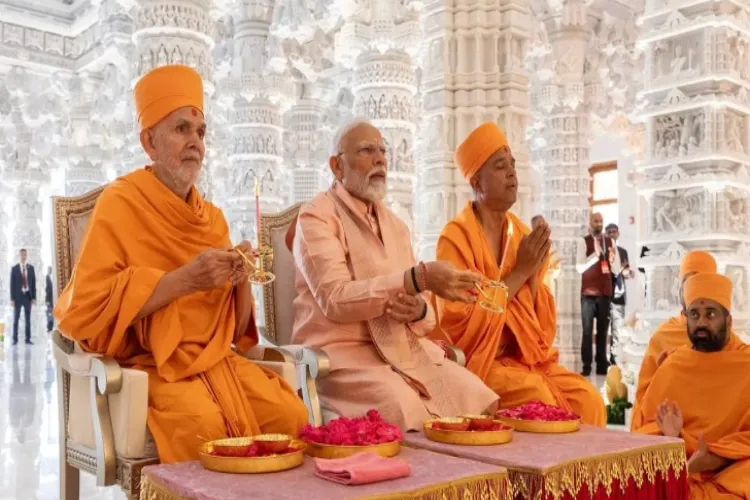 Prime Minister Narendra Modi at the BAPS Temple Inauguration Ceremony