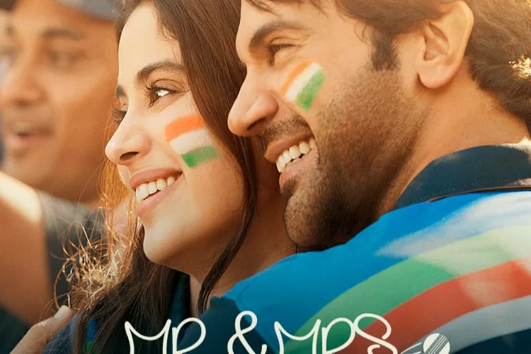Janhvi Kapoor and RajKummar Rao on the poster of ‘Mr and Mrs Mahi’ poster 