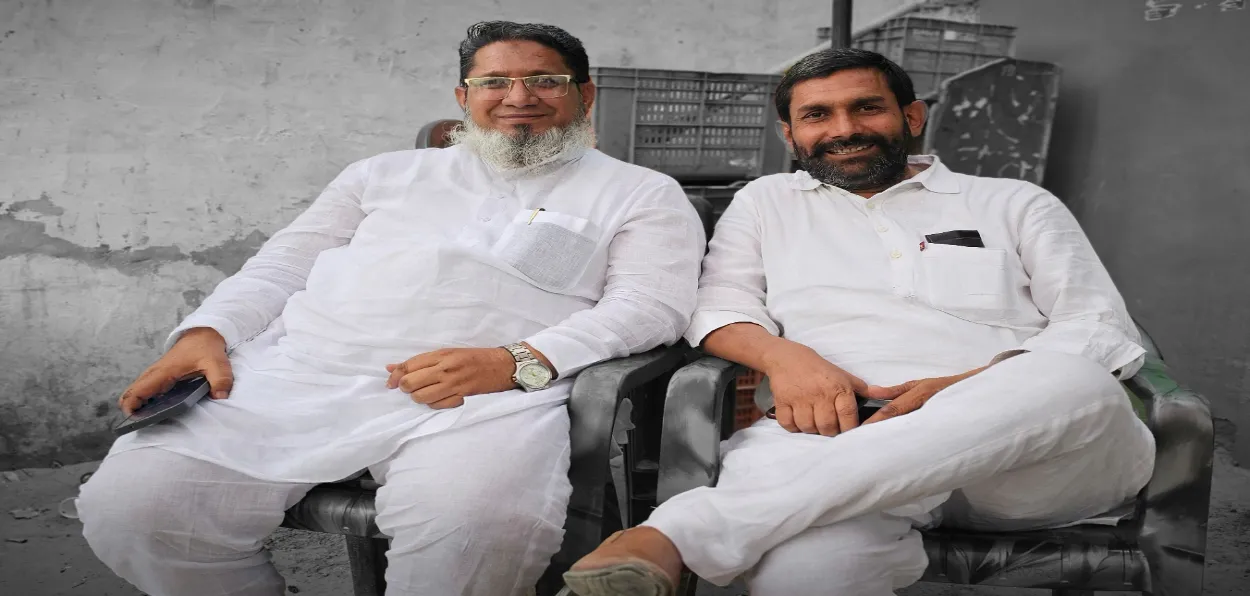 Haji Sohrab (Left), INLD candidate from Gurugram Lok Sabha constituency