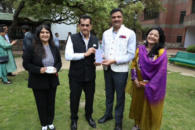 G20 Sherpa and former CEO of Niti Aayog Amitabh Kant  with undertraining civil servants at LBSNAA