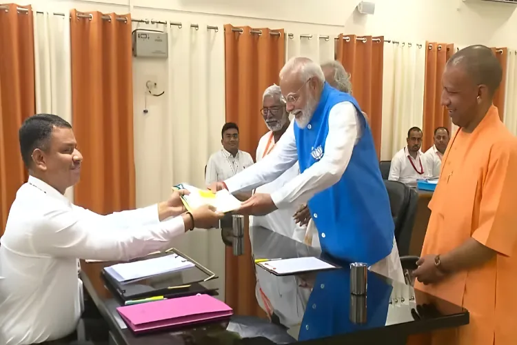 PM Modi filing nomination from Varanasi