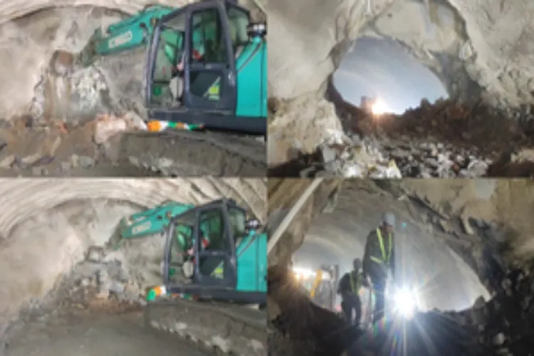 A breakthrough in the Sungal tunnel