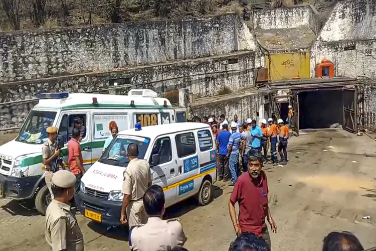 A lift collapsed inside the copper mine in Rajasthan