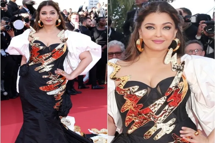 Aishwarya Rai Bachchan walking the red carpet at the Cannes