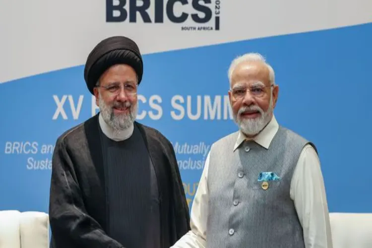 Prime Minister Narendra Modi with Iranian President Ebrahim Raisi at G-20 Summit in New Delhi