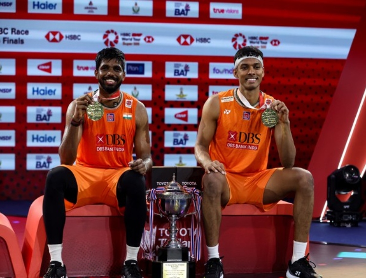 Satwiksairaj-Chirag regain number one spot in BWF regain number one spot in BWF Rankings following Thailand Open win