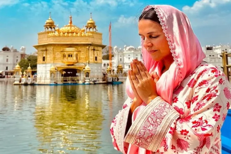 Actor Neha Dhupia at Golden Temple (Instagram)