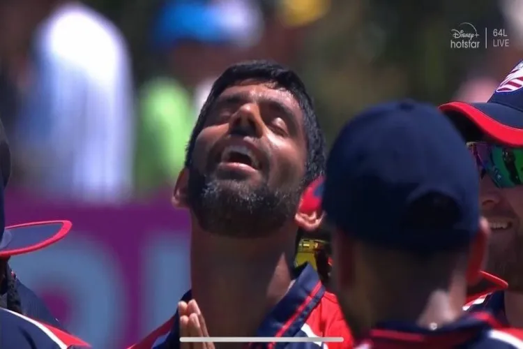 Captain of the US team Monak Patel gets emotional after team's victory over Pakistan (X)