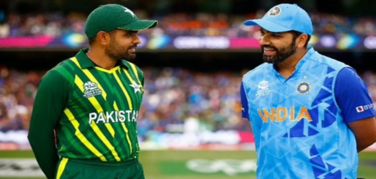 Rohit Sharma and babbar Azam, Captains of the Indian and Pakistani team respectively