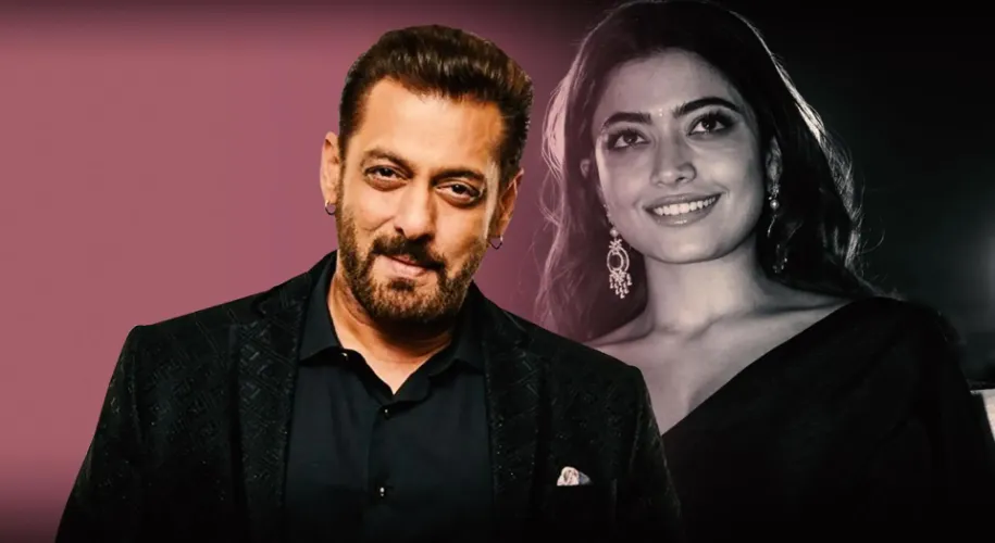 Actors Salman Khan and Rashmika Mandanna