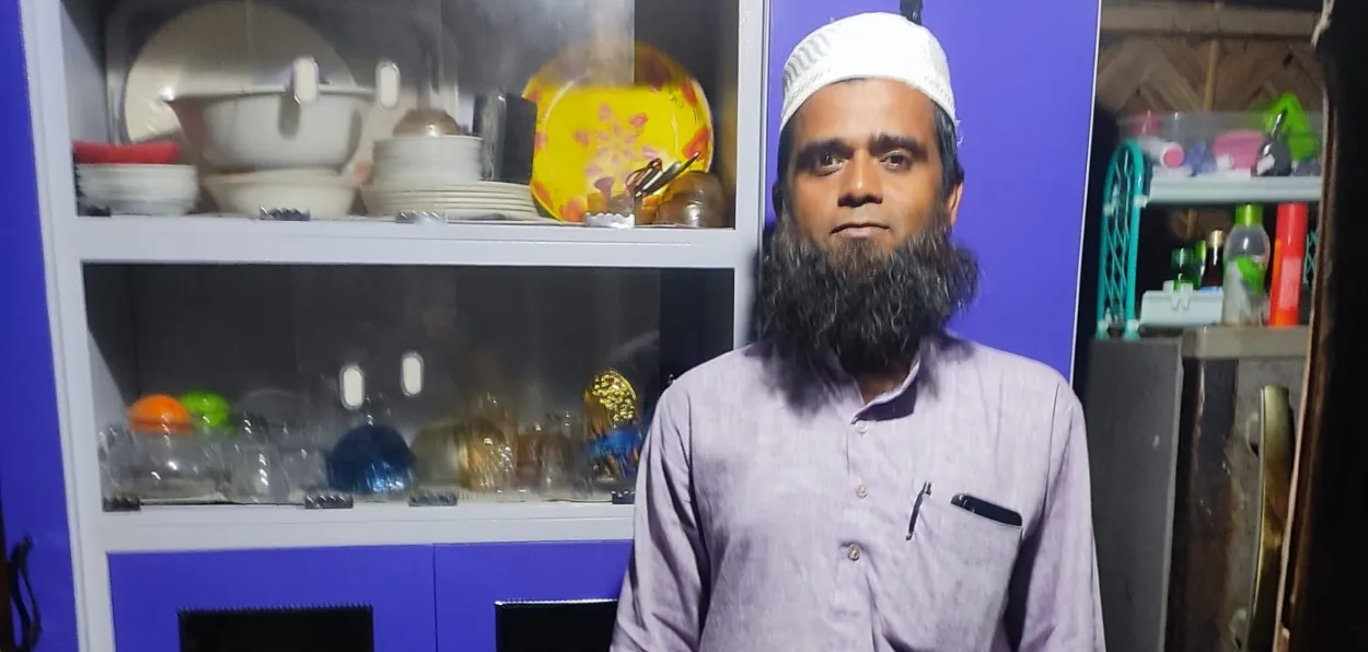 Maulvi Md. Ijaj Alam at his house in Naibasti, Siliguri