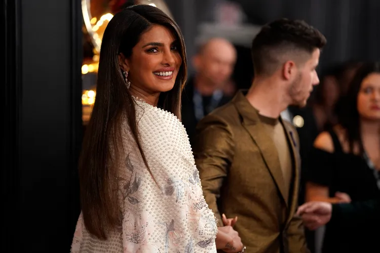 Priyanka Chopra and Nick Jonas at the Grammy Awards