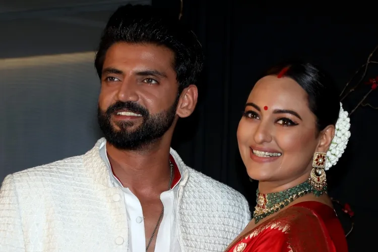 Actors Sonakshi Sinha and Zaheer Iqbal