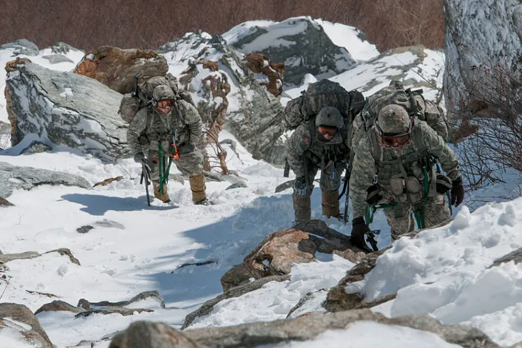 The mountaineers of the HAWS of the Indian Army
