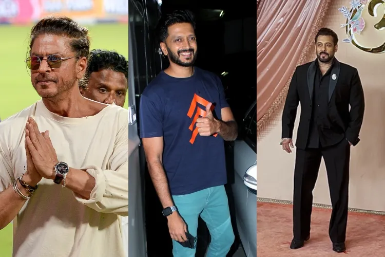 Actors Shah Rukh Khan, Ritesh Deshmukh and Salman Khan.