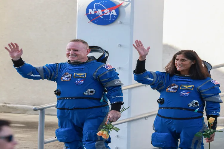 NASA astronauts Barry Wilmore and Sunita Williams