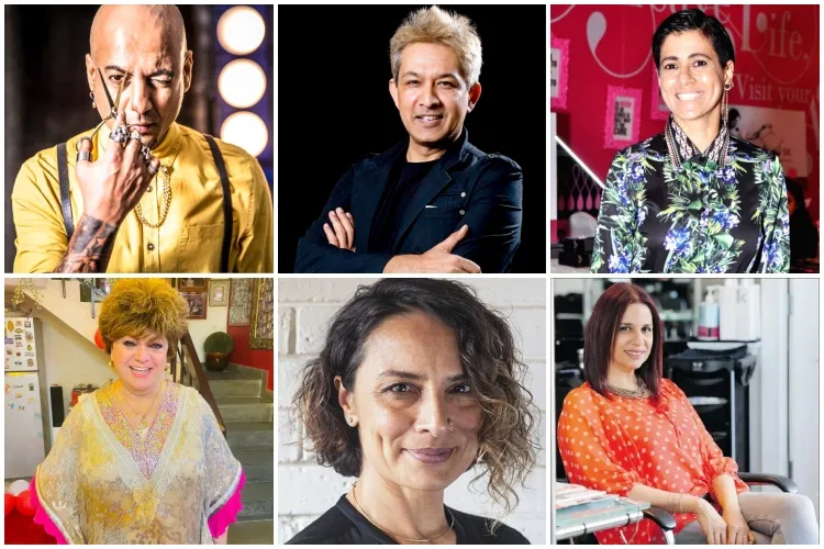 Famous Indian hairstylists.