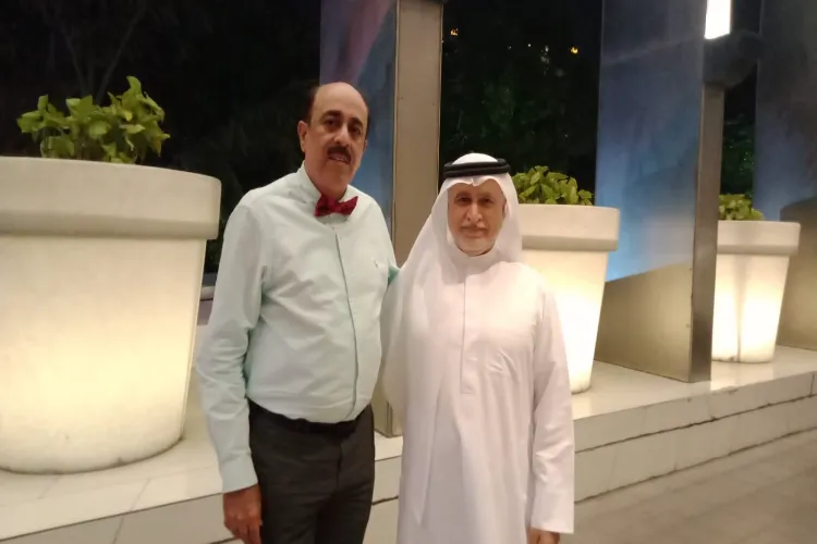 Robinder Sachdev with Dr Mohamed Kamil Al Muaini, Chairman, International Institute of Cultural Diplomacy (IICD), in Delhi (Facebook) 