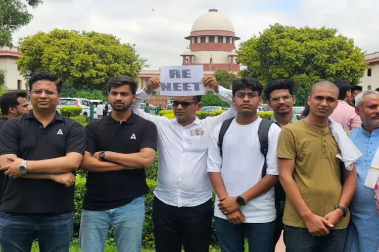 Studenst are demanding for re-examination