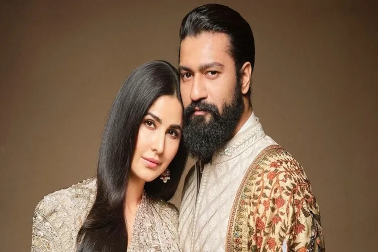 Actors Katrina Kaif and Vicky Kaushal