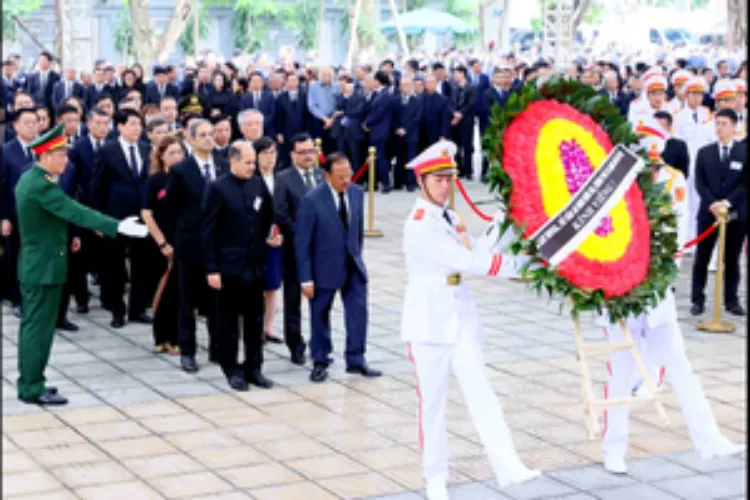 NSA Ajit Doval attending the state funeral of Nguyen Phu Trong